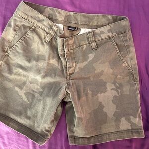 Hurley Women's Olive Camo Bermuda Shorts